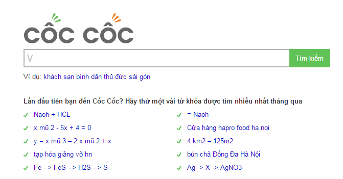 Công cụ tìm kiếm Coccoc
