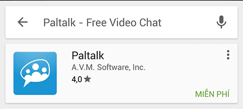  tìm kiếm ứng dụng Paltalk